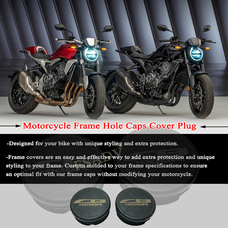Tapas de cubierta de orificio de marco de motocicleta, juego de tapas de marco decorativo de enchufe, apto para Honda CB1000R CB 1000R CB1000 R 2011 2012 2013 2014