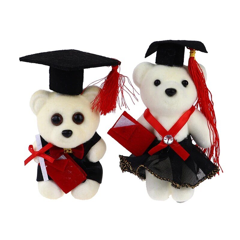 Piezas de 12/10cm de pie para ceremonia de graduación, oso, muñeca, ramo de flores, decoración, accesorios de regalo para graduados