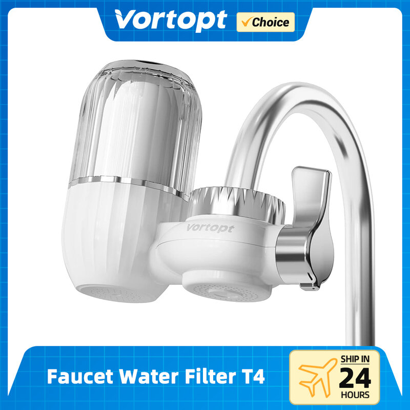 Vortopt Transparent Faucet Water Filter 400 Gallons Tap Water Purifier for Kitchen Filtro Osmose Filtration System Treatment