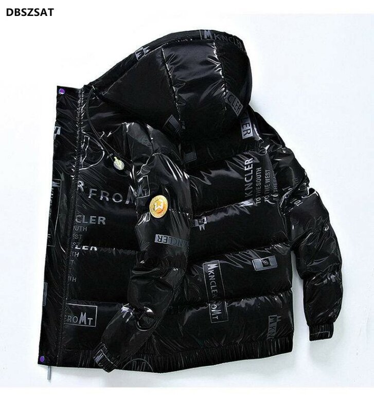 Chaqueta de plumón de alta calidad para hombre, abrigo grueso corto de marca de moda, versión coreana, otoño e invierno, 2023