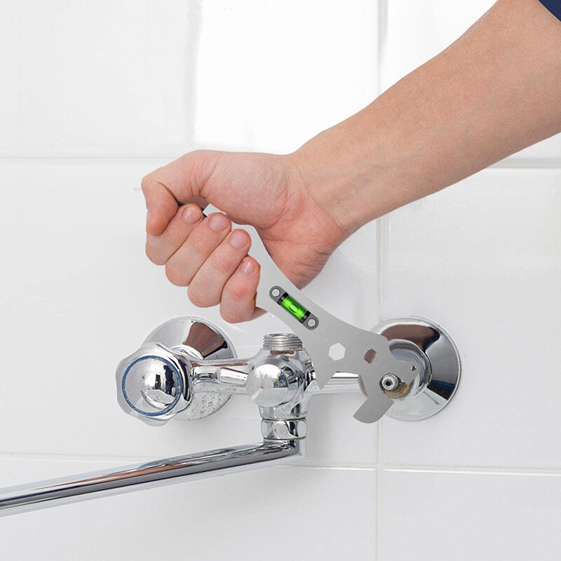 Klucz wielofunkcyjny kran prysznicowy z kluczem do wychylania kątowego uniwersalny klucz do naprawy instalacji i konserwacji łazienki