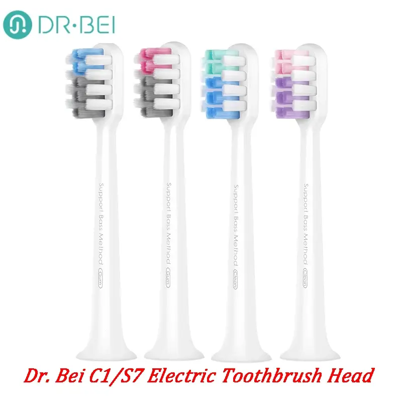 DR · BEI elektryczne głowice do szczoteczek do zębów dla DR.BEI C1/S7 elektryczna soniczna szczoteczka do zębów wymienne wrażliwe/czyszczenie końcówki do szczoteczki
