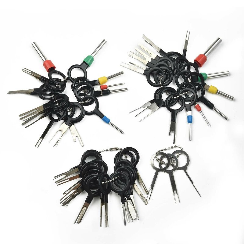 自動車用電気配線圧着コネクタ、端子除去ツール、ピンプーラーキット、アクセサリー、高品質、59個