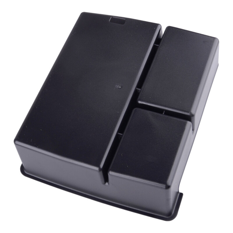 Car Interior Front Center Console Armrest Storage Box Tray Organizer Fit for Ford Maverick 2022 2023 2024 Black Plastic