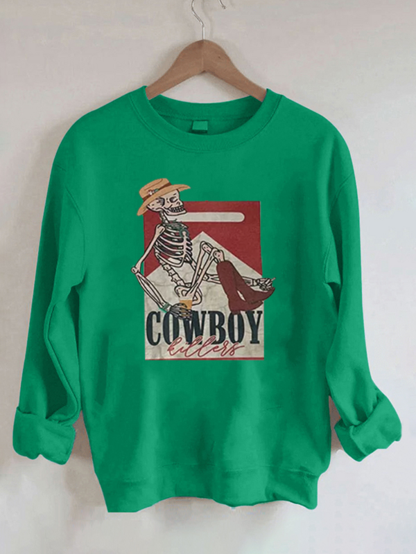 Bluza z grafiką kowbojski zabójca