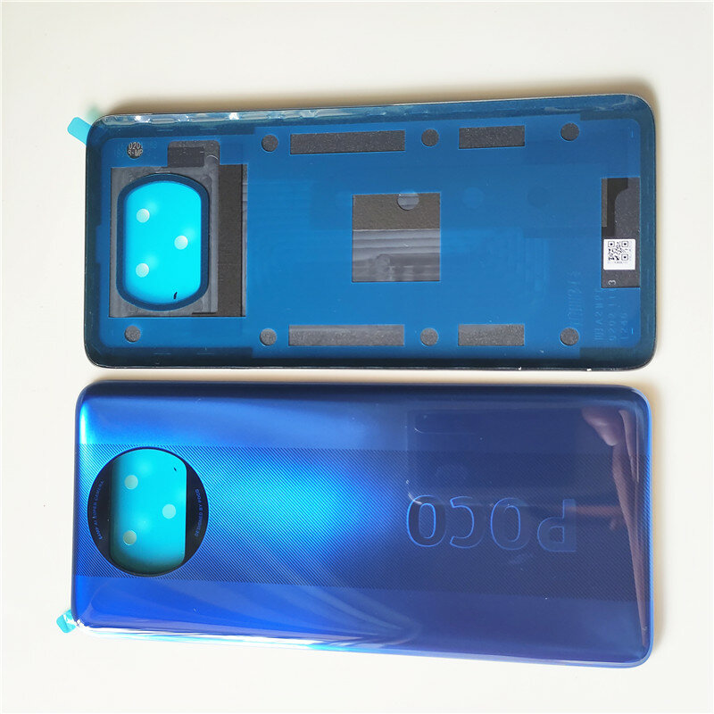 باب البطارية الخلفي الأصلي ل شاومي بوكو X3 NFC عودة الإسكان الغطاء الخلفي مع لاصق استبدال أجزاء