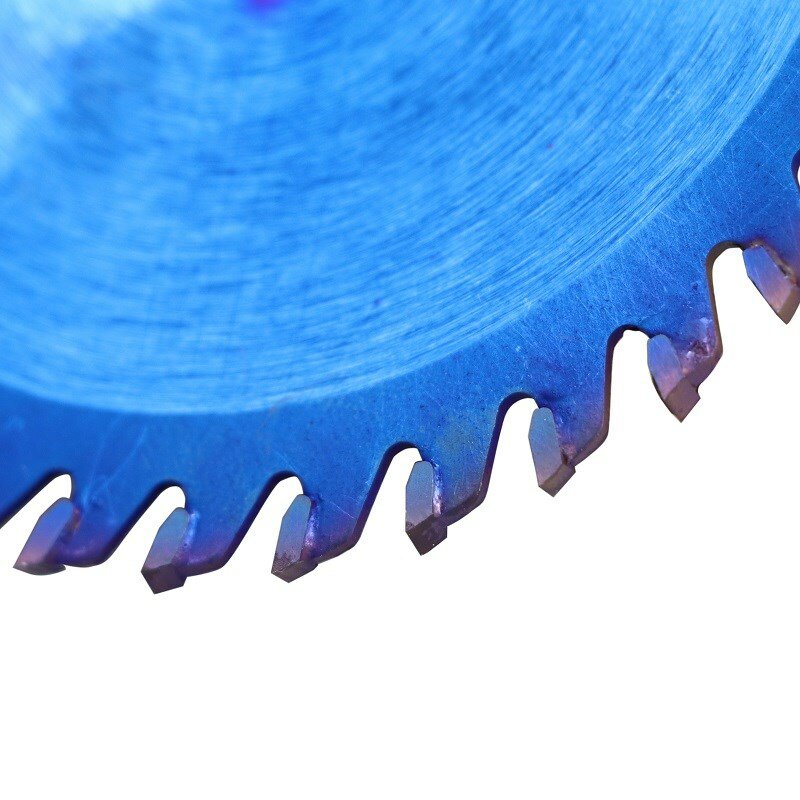 Cmcp 85mm lâmina de serra para madeira 24/30/36t nano azul revestido mini lâmina de serra circular 85x1 0/15mm disco de corte de carboneto tct lâmina de serra