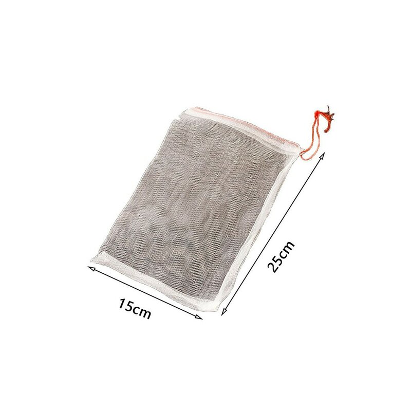 1Pc Fruit Vegetable Protect Net Bag Nylon Drawstring Style Grape Protection Bag Anti Bird Insect Garden Plant Mesh Barrier Pouch