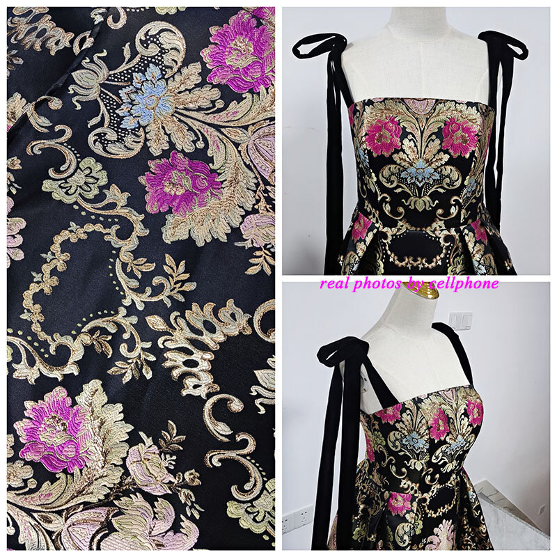 Jacquard Fabric Evening Dresses Spaghetti Strap A-line Evening Gown Vintage Elegant Party Dress Plus Size Abendkleider