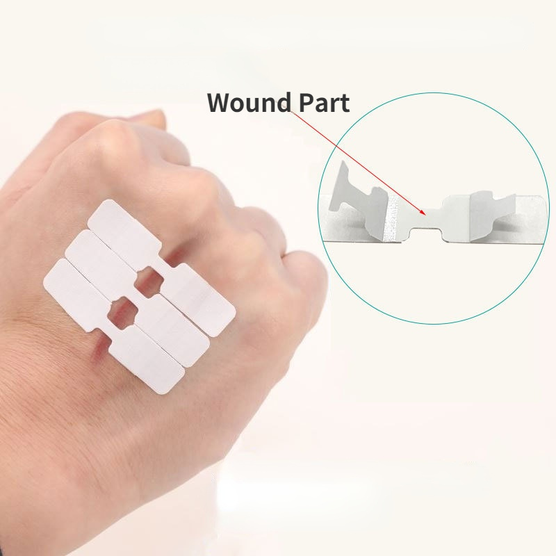 10 pçs/lote mini 1*4.6cm sutureless remendo ferida curativo bandagem esportes ataduras adesivas aderindo emplastro remendo de primeiros socorros