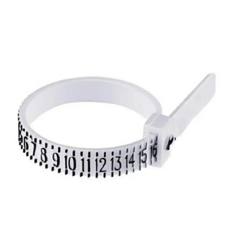 Calibrador de anillo circular reutilizable, herramienta de medición de tamaño de dedo para joyería