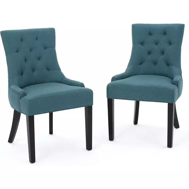Hayden Fabric Dining Chairs, 2-Pcs Set, Dark Teal