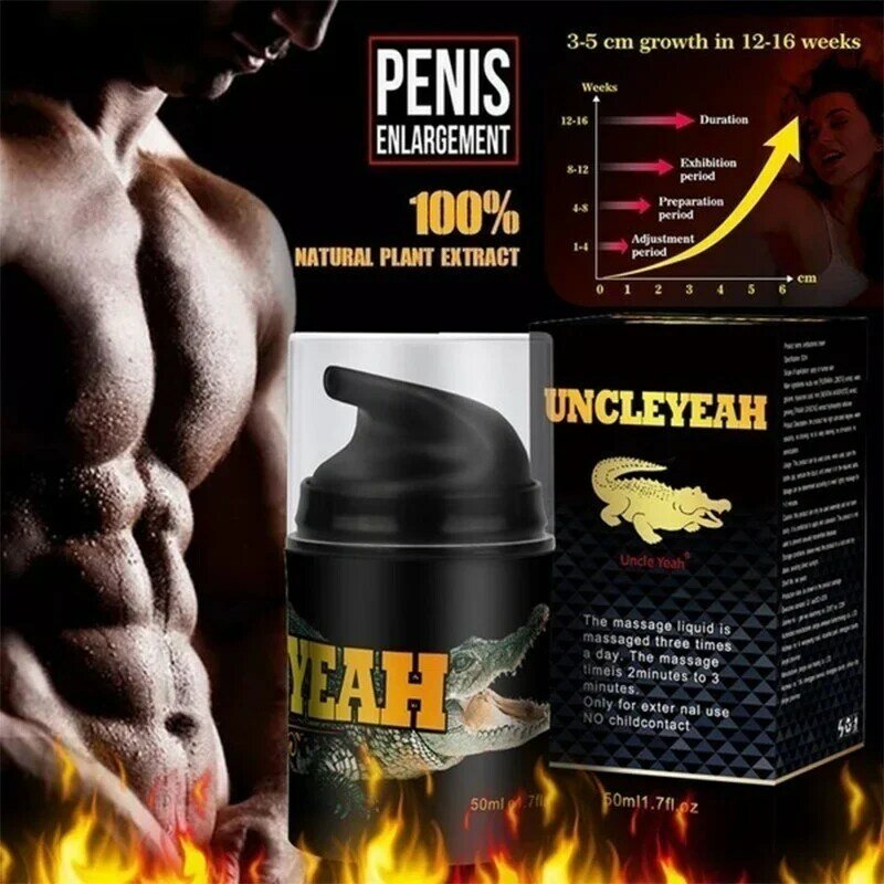 Crema para agrandar el pene, aceite afrodisíaco, aumento de tamaño de erección, Gel para pene grande más largo, bomba sexual, lubricante para agrandar el pene para hombres.