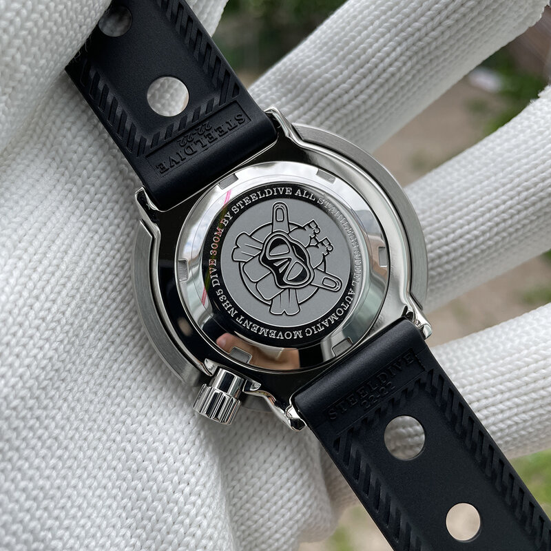 Новинка, цветные мужские классические часы SD1975 STEELDIVE Tuna Super светящийся керамический с безелем 300 м, водонепроницаемые наручные часы с корпусом 316L NH35 для дайвинга