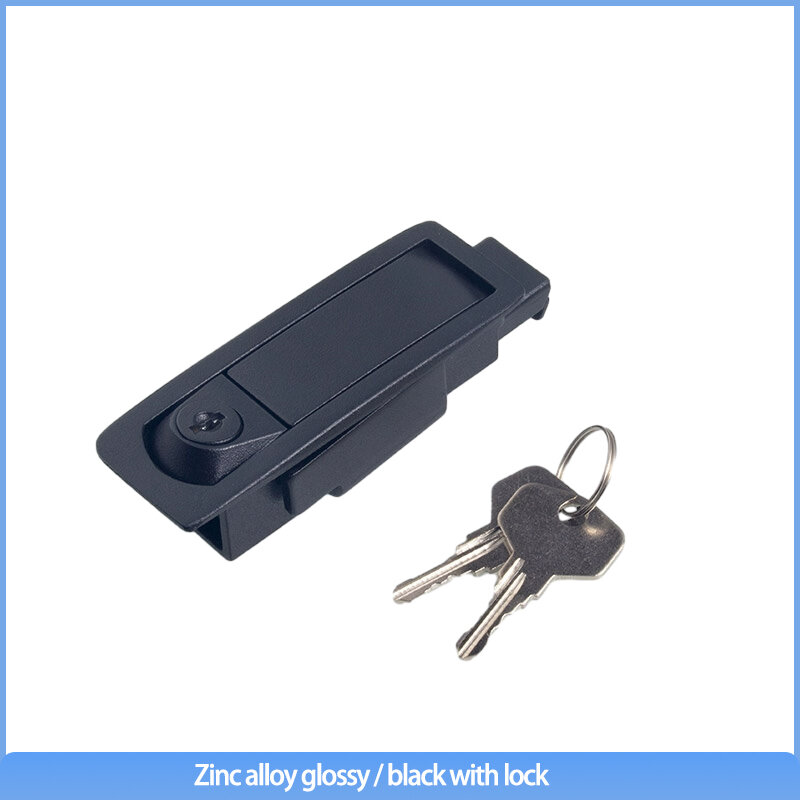 Zinc Alloy Flat Key Lock for Electrical Cabinet Doors, Distribution Box Lock, Switchgear Lock