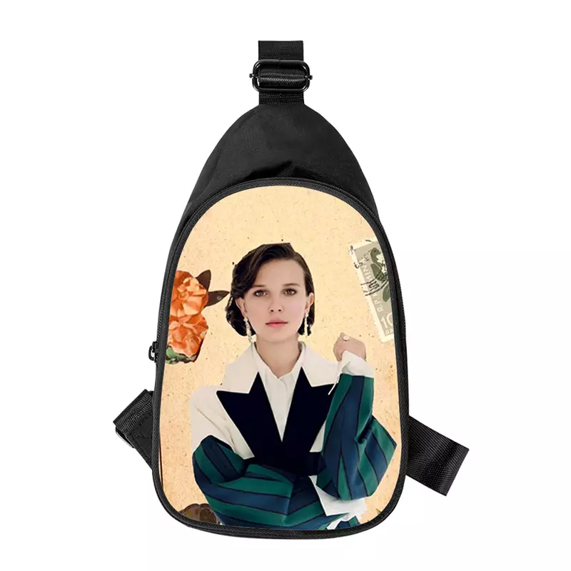 Новинка, Мужская нагрудная сумка Millie с 3D принтом Бобби-коричневого цвета, женская сумка через плечо по диагонали, школьная поясная сумка для мужа, Мужская нагрудная сумка