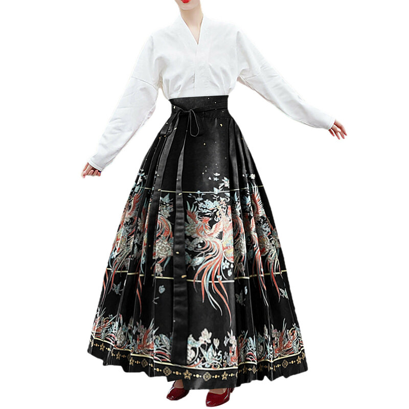New Chinese Style Horse-Face Skirt Women'S Spring And Summer New Midi Mamianqun Daily Wear Commuter National Style Skirts Femme