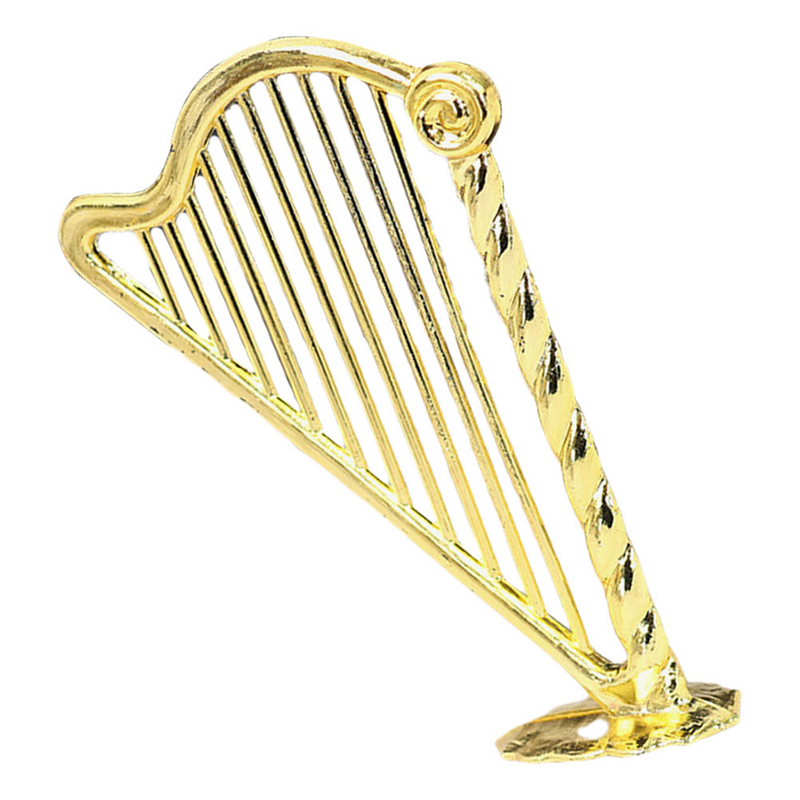 Exquisite Harp Adornment Miniature Houseing Instrument Model for House
