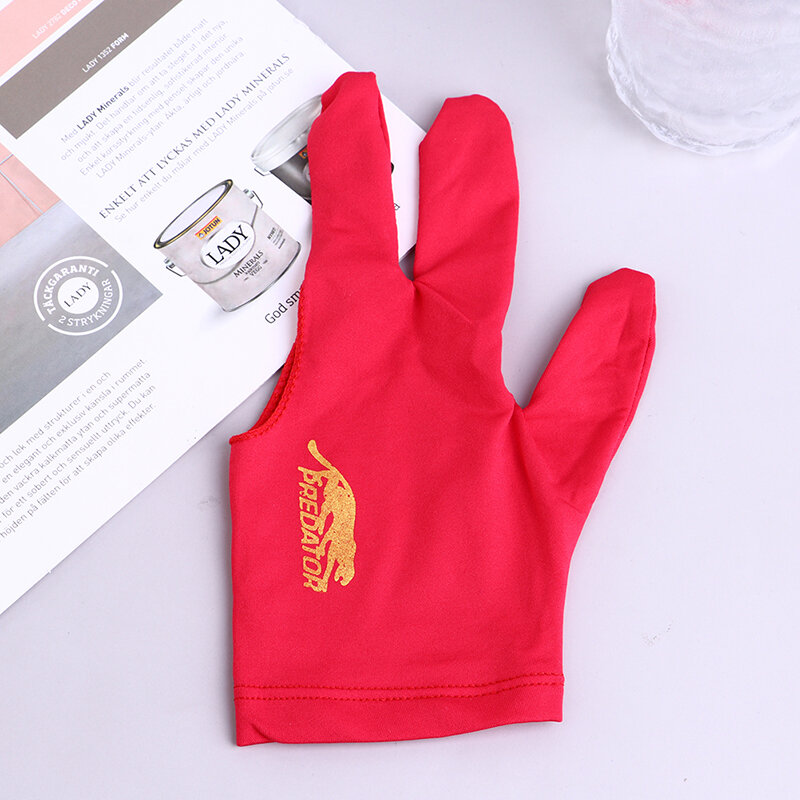 Снукер с тремя пальцами, фотоперчатка для левой руки, лайкра, ткань, вышивка, бильярдный аксессуар, новинка, 1 шт.