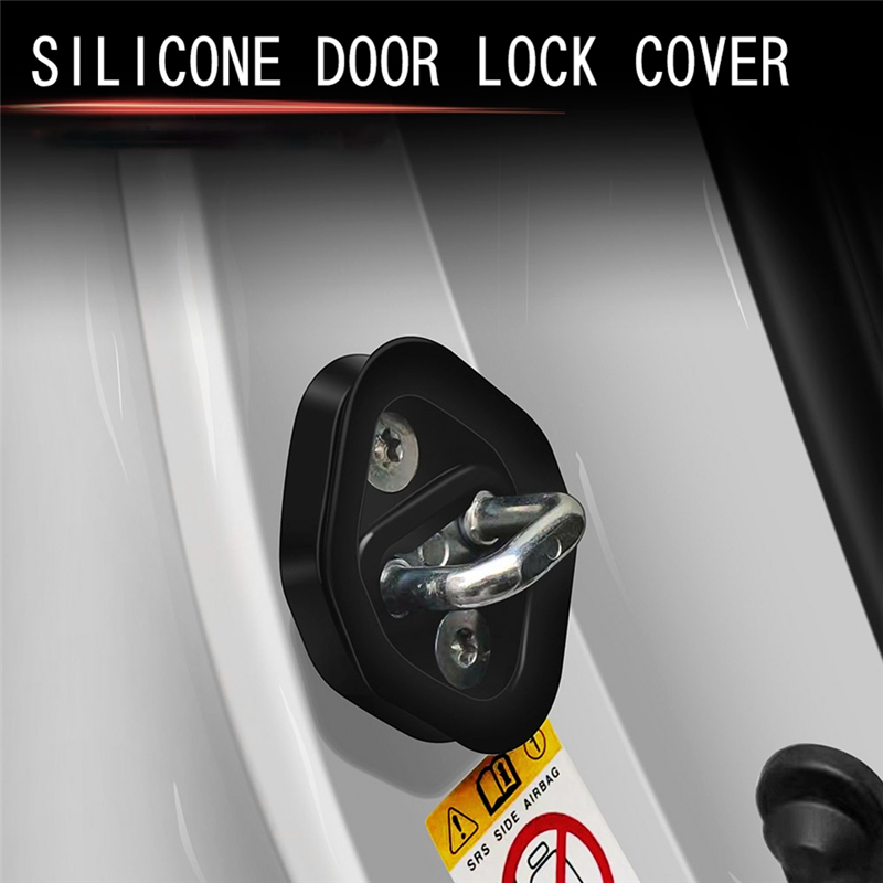 1 set di Silicone per auto riduce il rumore della protezione della serratura della porta chiusure coperchi del tappo per Toyota