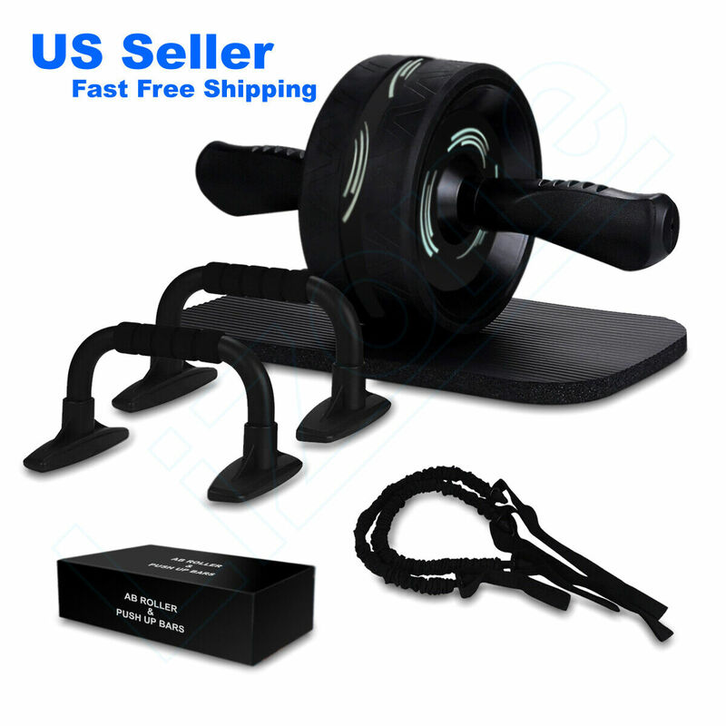 6-IN-1 Ab Roller Exercise Wheel Home Gym Workout Equipment addominale Fitness
