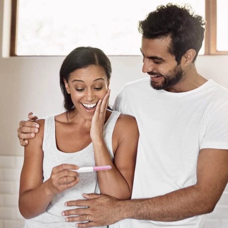 10 buah stik tes kehamilan dini, peralatan pengukur urin rumah pena pengujian HCG periksa sendiri akurasi 99%