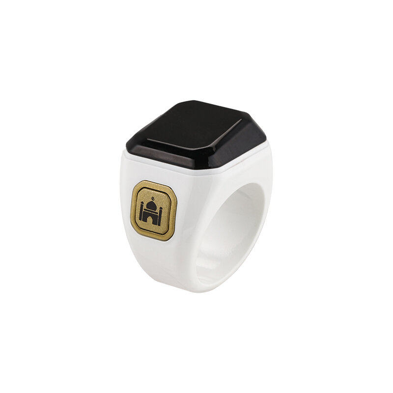 Smart tasbih TALLY Counter Ring สำหรับชาวมุสลิม zikr Digital tasbeeh 5เครื่องเตือนเวลาสวดมนต์บลูทูธ high-end Smart Wearable RING