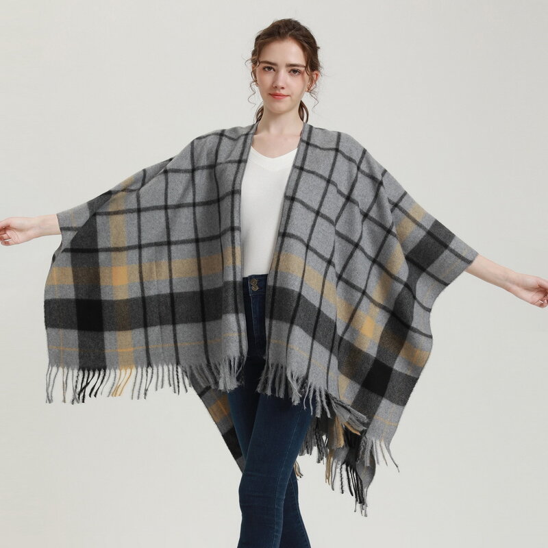 NEW High Quality Women Poncho 130x135cm Shawls Pashmina Winter Scarf Wraps Bufanda Muffler Cashmere Soft Thick Blanket Designer