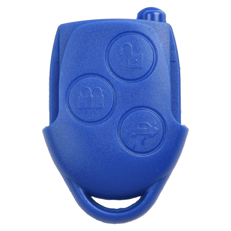 Funda de llave de coche para Ford Transit Connect Mk7, 3 botones, azul, mando a distancia, carcasa de repuesto, cubierta de bloqueo de coche, accesorios