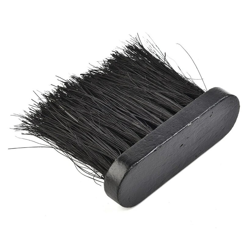 1Pc Fireplace Brush 11*3.3*1.3cm Wooden Handle Round Shape Brush Head Fireplace Fire Hearth Fireside Brush Free Shipping