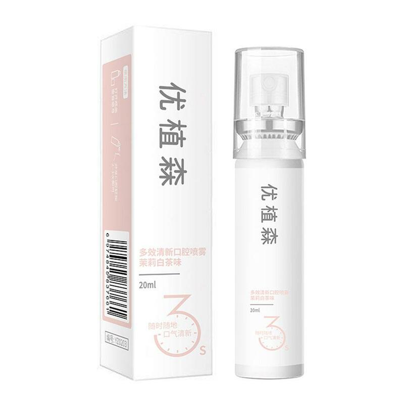 Nuovo Spray fresco orale da 20ML Spray deodorante al gusto di tè al gelsomino Spray deodorante per bocca con profumo di respiro portatile femminile retain R6F3