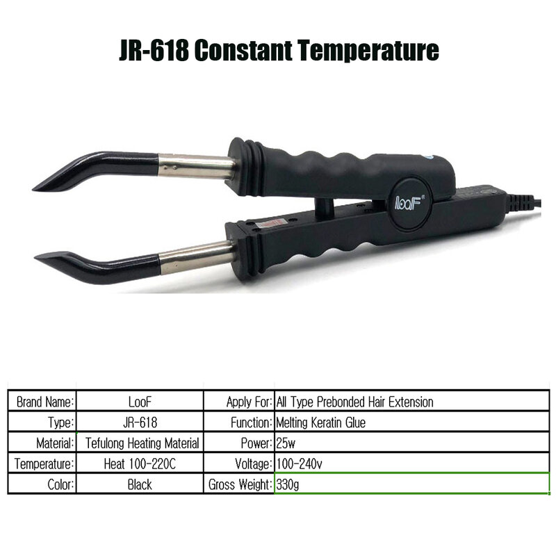 Captin for hair extensions Heat Connectors Tongs Hair Extensions Iron for V lighthair extensions Constant Hair Extension Tools