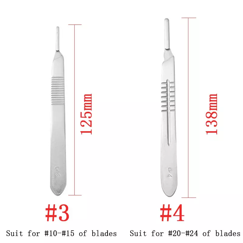 1/10Pcs Carbon Staal Mes Handvat Blade Kit Carving Mes Reparatie Tools Set Diy Snijden Pcb Reparatie Dier scalpel Mes Handje