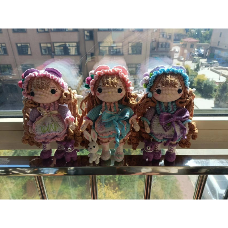 DIY Make-A-wish Dolls Handmade Crochet Creative Cartoon figure As Gifts for Kids or Girlfriends
