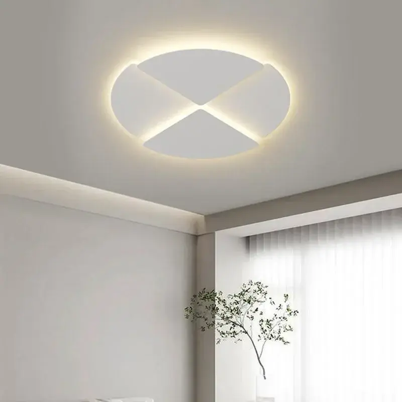 Plafonnier LED carré rond au design moderne, luminaire décoratif d'intérieur, idéal pour un salon, une salle à manger, une chambre à coucher ou un balcon