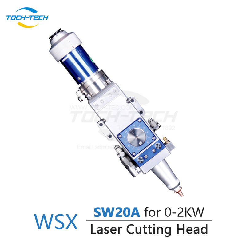 Cabeça de corte a laser de fibra, SW20A para 0-2kW foco manual, F125 mm, 150mm, 200mm lente de focagem
