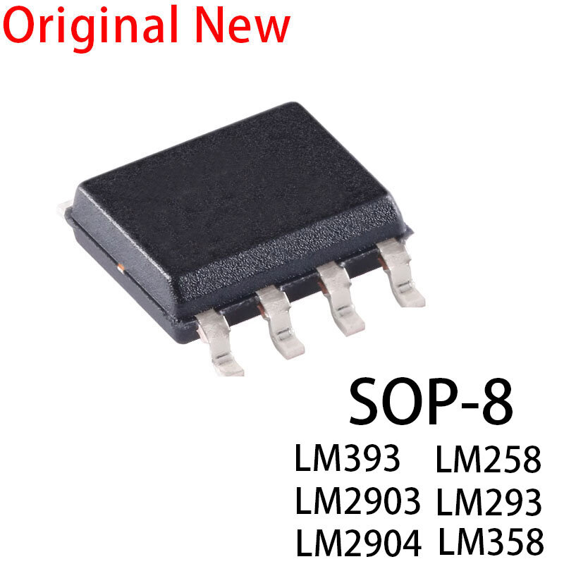 10PCS New and Original chip LM258 LM258DR LM358 LM358DR LM293 LM293DR LM393 LM393DR LM2903 LM2903DR LM2904 LM2904DR DR2G SOP-8