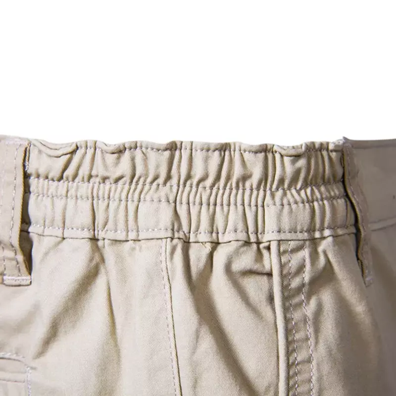 Estate nuovi pantaloncini Casual in cotone 100% cammello ricamato per pantaloncini da spiaggia elastici in vita sociale alla moda da uomo