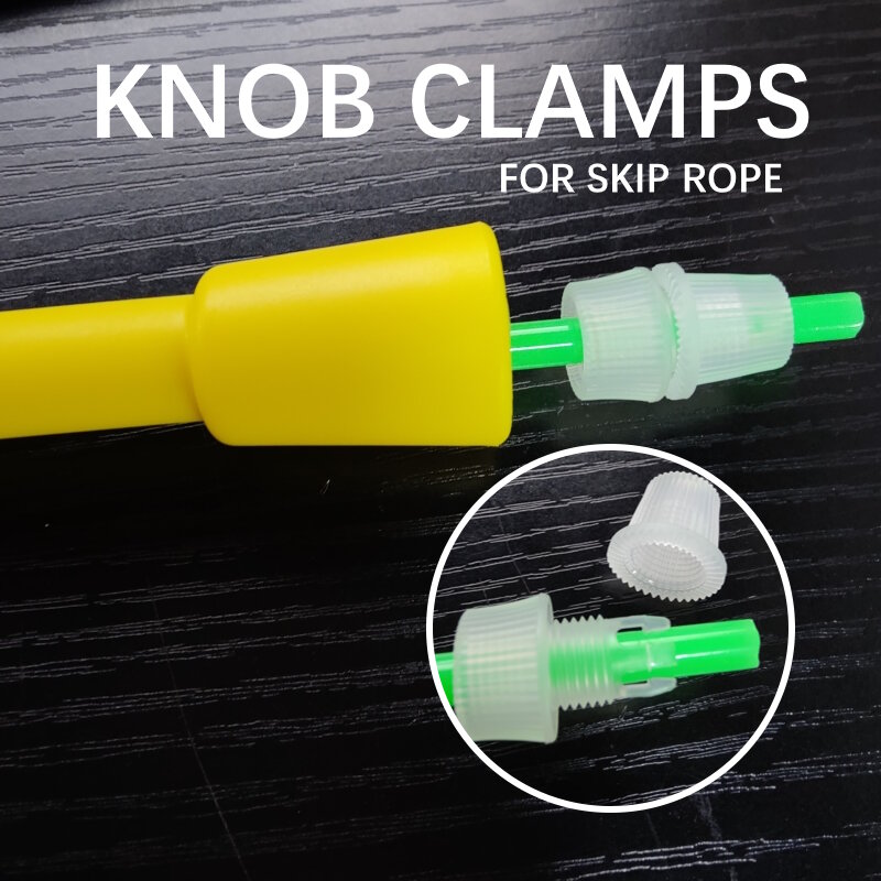 KNOB 스타일 와이어 코드 클램프 스토퍼, 점프 로프 슈트, 직경 4.5mm ~ 6mm 스키핑 로프 액세서리, 예비 부품 구성 요소