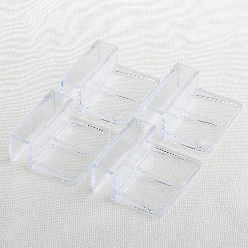 Y1UD Aquarium Acrylic Clip Fish for Tank Glass Cover Clips Transparent Support Holder for 6mm Thickness Wall Easy to Install