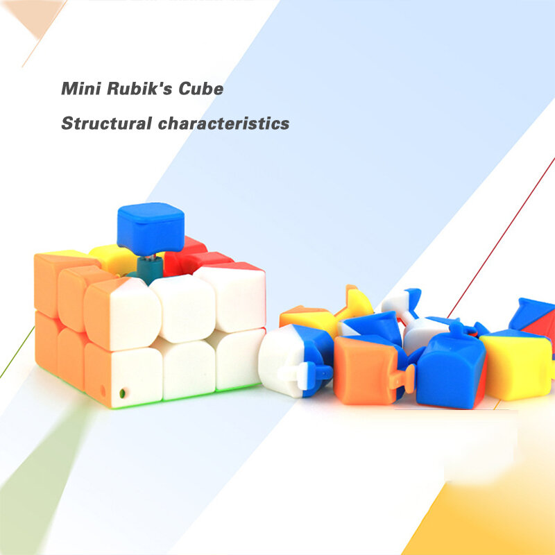 미니 매직 큐브 키체인, 3cm, 3x3x3, 전문 교육 장난감, 키링 큐브 매직 퍼즐, 어린이 교육 장난감