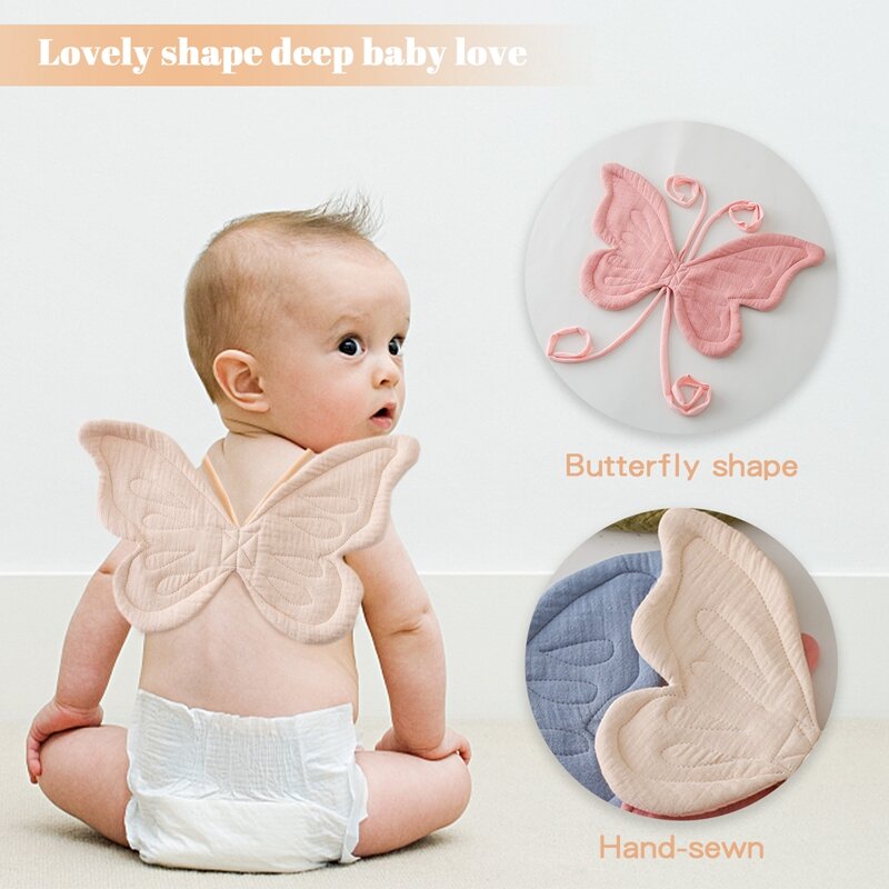 Butterfly Decoration Behind Baby's Birthday Party  Solid Color Butterfly Back With Wings  Baby Birthday Dress Birthday Present
