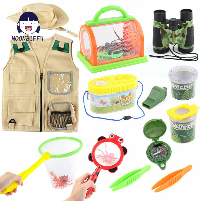26pcs Kids Explorer Kit Adventure Toys Outdoor Explorer Set Insect Toys Catcher Kit Adventure giocattolo educativo giocattolo da campeggio