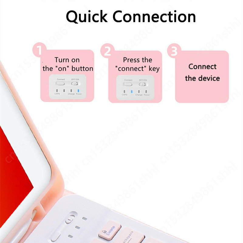 Клавиатура Azerty French для Xiaomi Pad 6 Pro Mi Pad 6 Mi Pad 5 Pro с радужной подсветкой