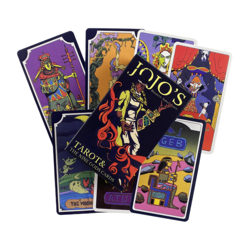 JoJo's Bizarre Adventure Tarot Cartas Um 84 Deck Oracle Inglês Visions Adivinhação Edição Borad Jogar Jogos