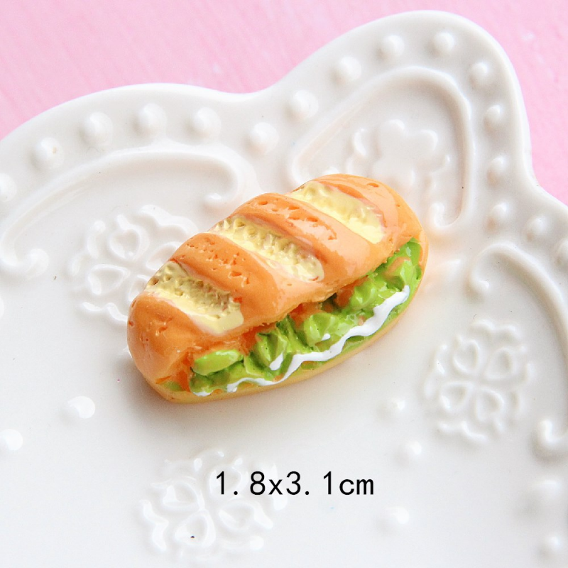 Miniatura Candy Toy Simulado Pão Sobremesa DIY Mini Kawaii Pequenos Enfeites Boneca Casa Cozinha Comida Brincar Brinquedos Modelo Kids Presentes