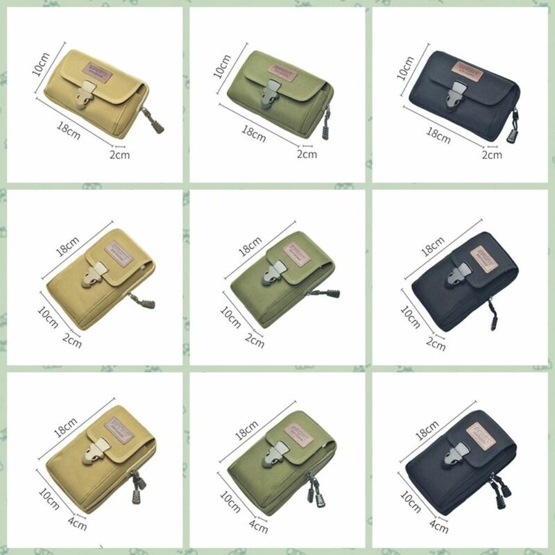 Повседневная сумка-кошелек из ткани Оксфорд для сотового телефона, поясная сумка, горизонтальная/вертикальная поясная сумка, Повседневная многофункциональная сумка для бега