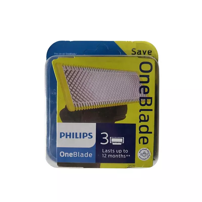 Philips norelco ใบมีดเปลี่ยน oneblade ของแท้3จำนวน QP230/80
