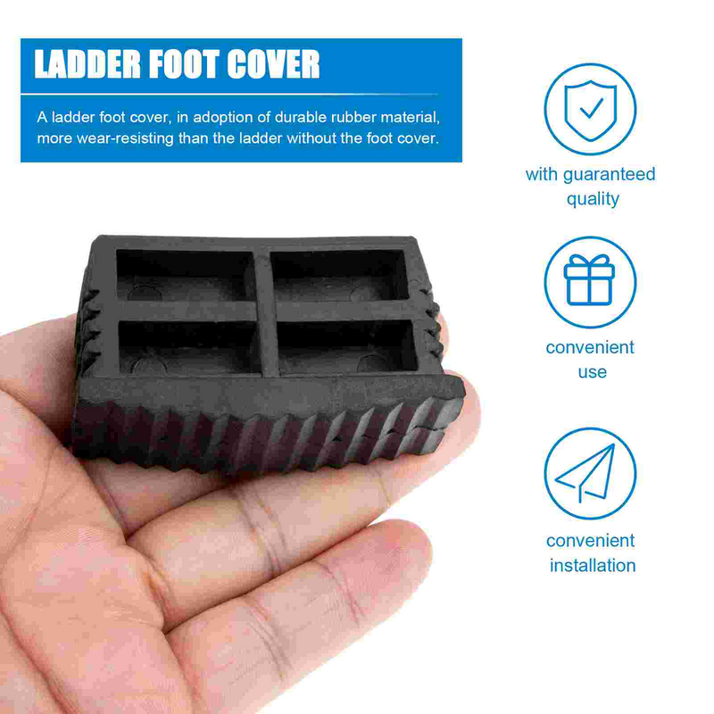 4 Pcs Ladders for Home Foot Cover Non-slip Feet Protection Pad Leg Caps Rubber Shoe