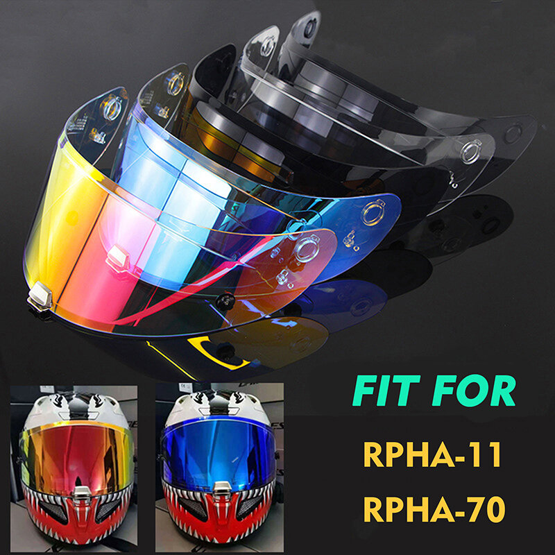 Nova viseira HJ-26 capacete para hjc RPHA-11 & RPHA-70 revo visão noturna universal uv lente anti-reflexo viseira moto casco
